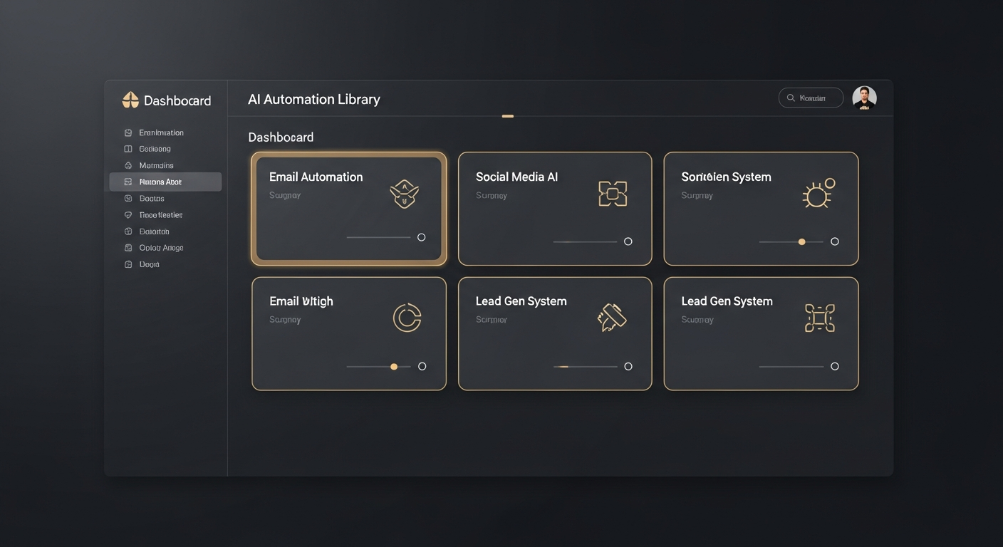 Skills Black Magic member dashboard showing automation library